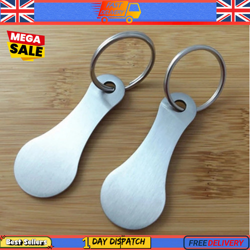 Trolley coin keyring reusable - trolley,