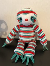 Build-A-Bear Workshop Peppermint Twist Sloth Soft Plush Toy Christmas Gift