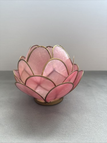 Lotus capiz shell tealight - lotus,