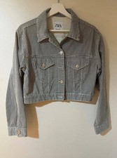 Zara cropped dogtooth pattern