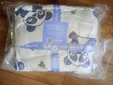 Unisex kids panda white Oodie