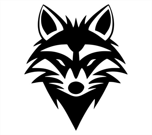 Racoon head vinyl - racoon,