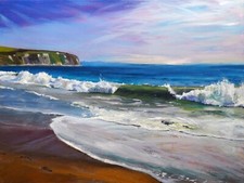 Art painting print, seascape