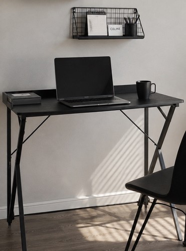 Furniturer ava black wooden - black,