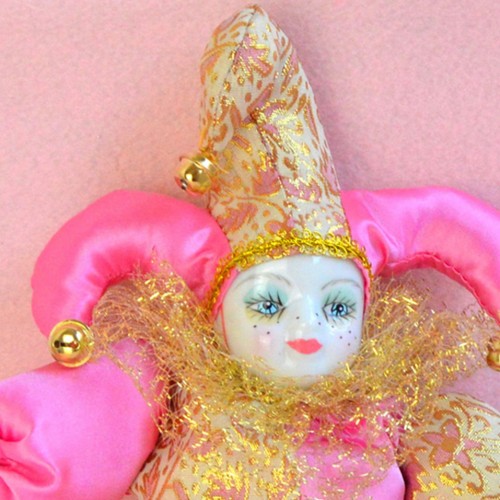 Hanging clown figurine - clown,