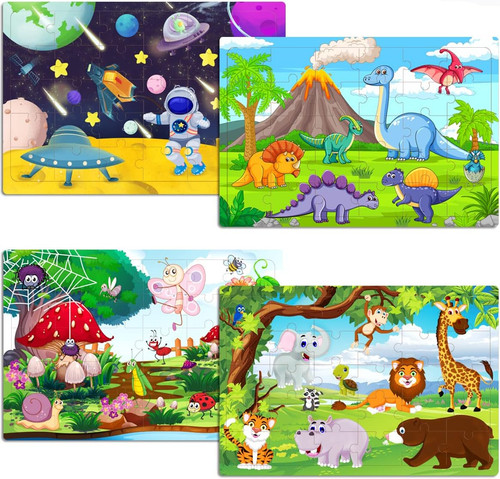 Wooden jigsaw puzzles - jigsaw, kids