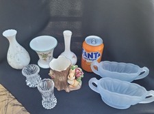 Job Lot of 8 Glass and China Posy Vases