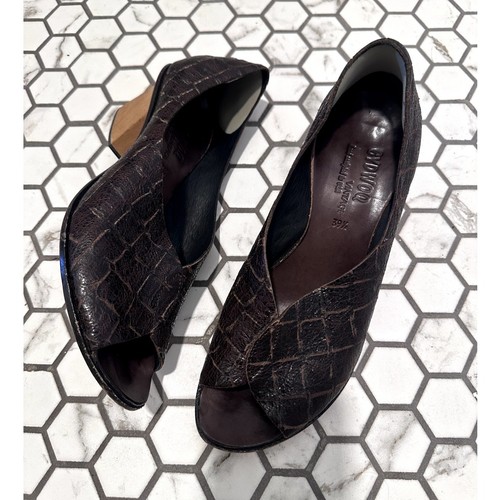 Cydwoq leather peep toe heels - cydwoq,