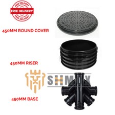 450mm Inspection Chamber Manhole - Base, Riser, Round Cover & Frame
