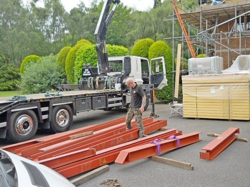 Rsj steel beam lifting - beam, hiab