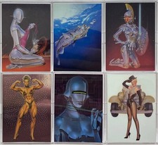 1993 Hajime Sorayama's Sexy Robots & Pinups Chromium Chase Card Set C1-C6