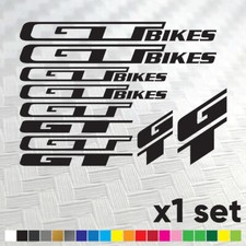 GT  Bike Stickers Vinyl Decal Frame Cycle Bicycle - Set of 10 Logos