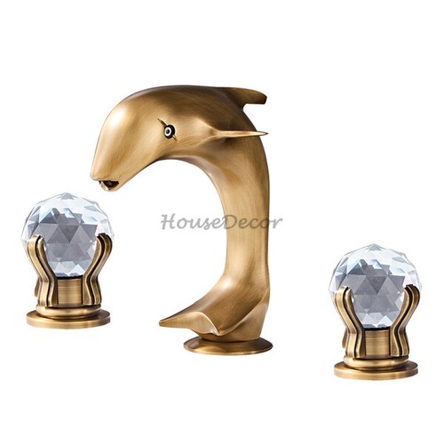 Luxury dolphin antique - dolphin, brass