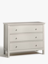 John Lewis Wilton 3 Drawer Chest  Linen Bedroom Furniture Chest of Drawers