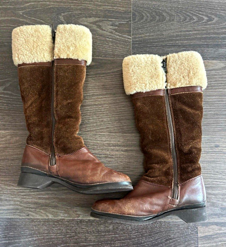 Clarks brown leather - brown, knee