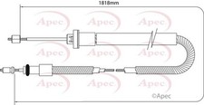 APEC Front Brake Cable for