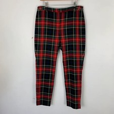 M&S Tartan Trousers Womens 14