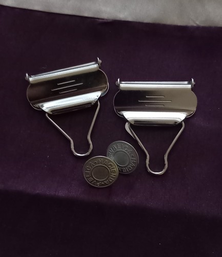 Pair silver metal 40mm - **a,
