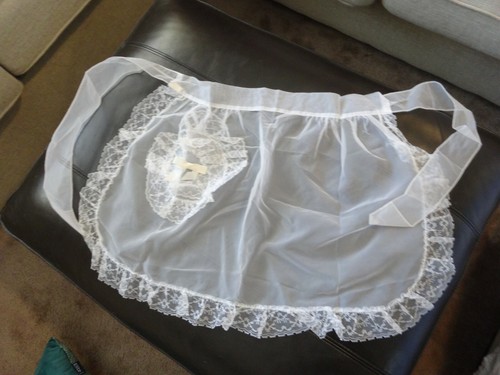 Vintage lace sexy apron french - vintage,