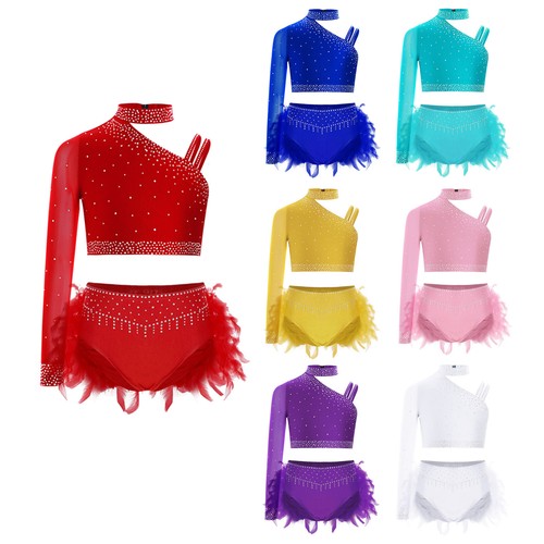 Kids girls dance 2piece - uk,