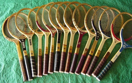 Vintage retro wooden tennis - retro,