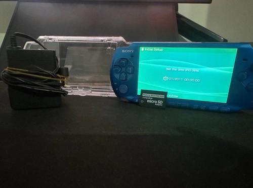 Sony psp 3000 vibrant - psp, blue