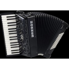 HOHNER Amica Forte III 72 Black, Silent Key - Display Item