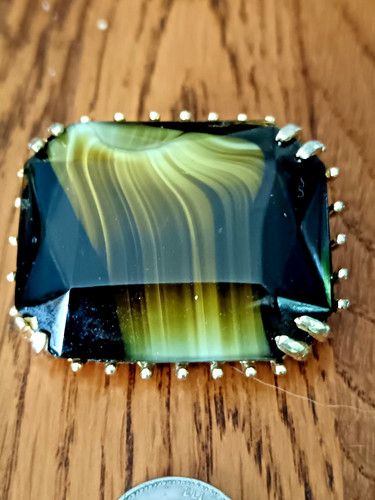 Vintage green brown - vintage, glass