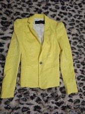 Zara Yellow Blazer Size S