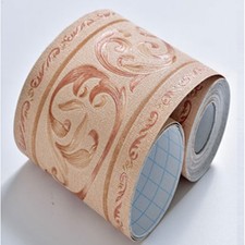 Floral Self-adhesive Waist Line Wallpaper Border Sticker Wall Skirting Baseboard