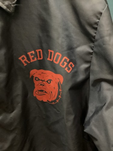 Vintage red dogs coach jacket - red,