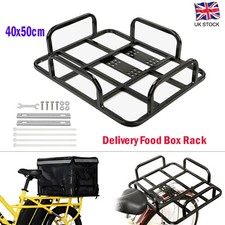 Delivery Bag Rack For Food Riders Ebike Motorcycle Metal Delivery Rack Bicycles