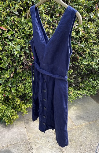 Gap linen pinafore dress size - linen,