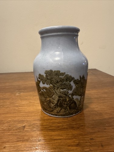 Antique prattware potted meat - prattware,