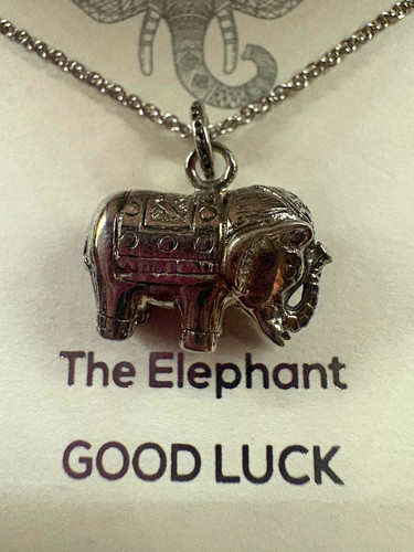 925 sterling silver elephant - silver,