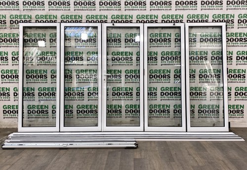 Wide aluminium bifolding doors - aluminium,