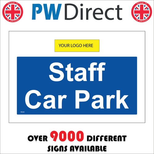 Sign staff car park your - car, logo