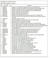 Ford 3000 Tractors Parts