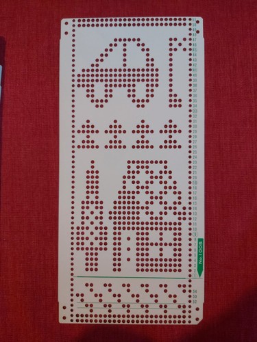 Punchcard from the toyota - a,