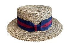 Denton hats straw boater with - hats,