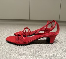 Red Low Heel Zara Strap