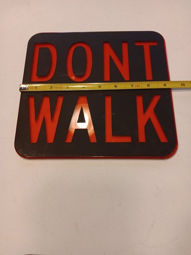 Vintage acrylic crosswalk sign - acrylic,