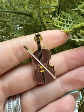 Violin Enamel Pin Badge Brooch