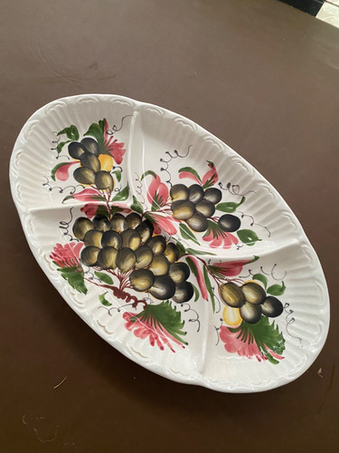 Olive dish large - olive,
