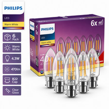 Philips b22 clear candle - b22,