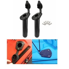 2Pcs Flush Mount Fishing Rod Holder Stand Bracket Rest For Kayak Canoe Boat