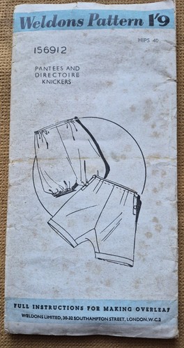 Original pattern for panties - for, &