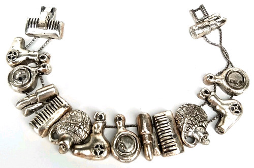 Vintage hairdresser charm - hairdresser,