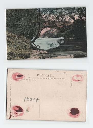 Vintage postcard kirkby - vintage,