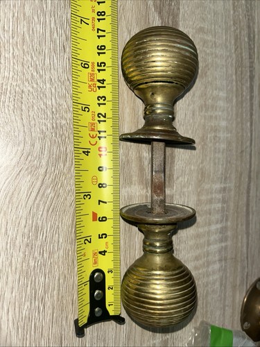 Antique brass door - door, set